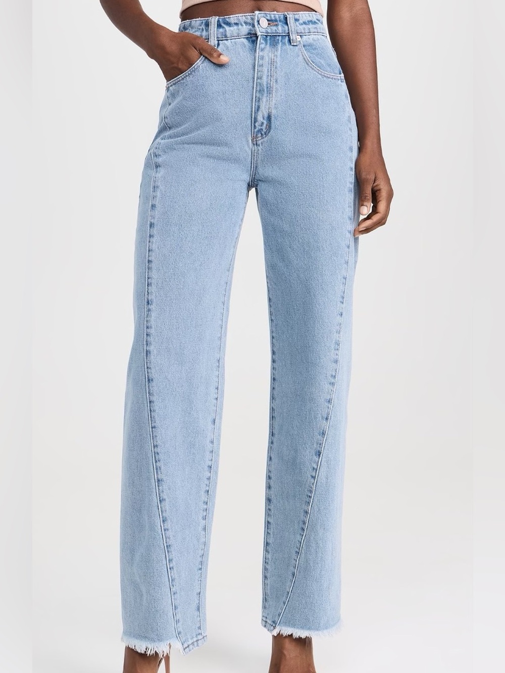 NWT ABRAND Loretta Carrie Light Blue Jeans Straight Leg High Rise Size 8 Shopbop